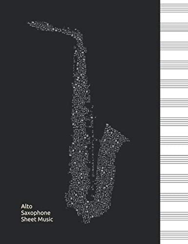 Blank Music Manuscript Paper Notebook S3196
