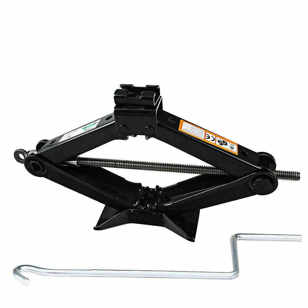 Spare Tire Lug Wrench Tool Kit & Scissor Jack 2 Ton Set Q6849