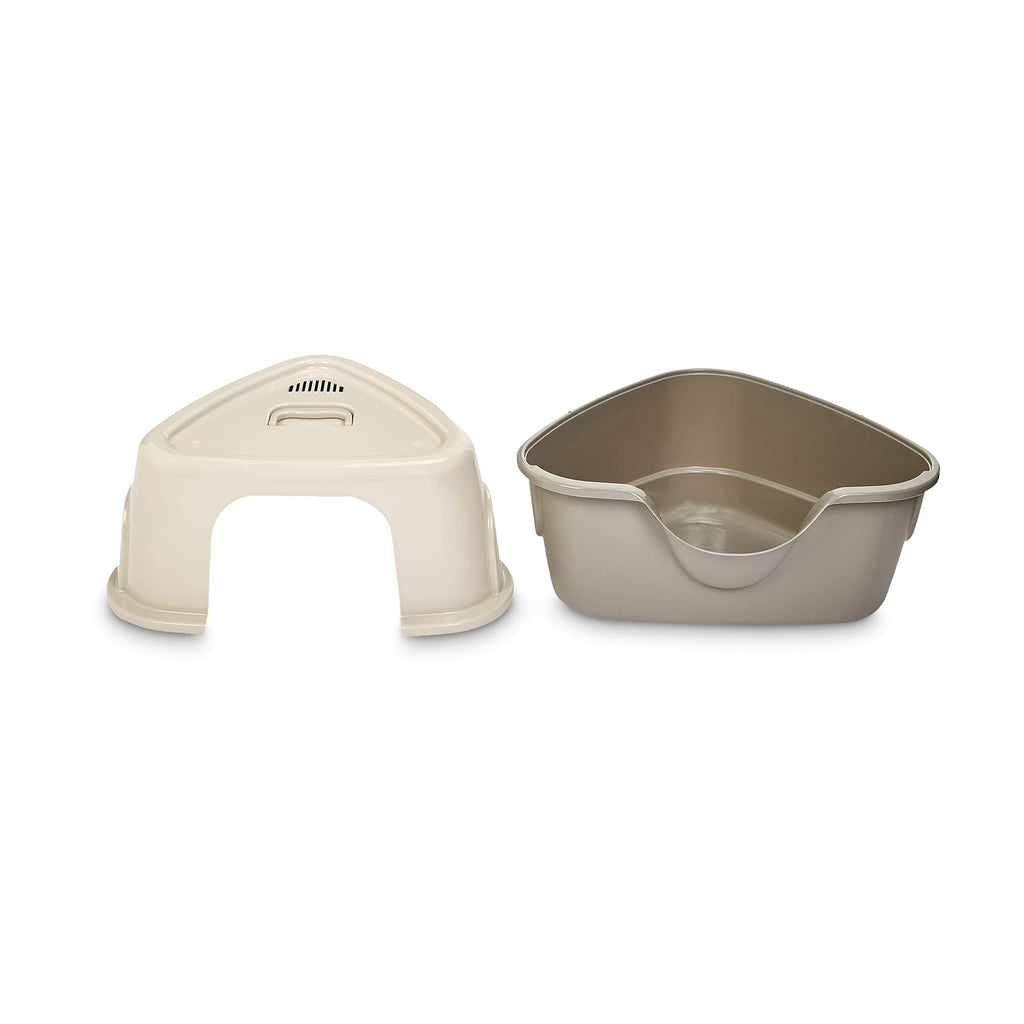 Charcoal Enclosed Cat Litter Box with Lid C837