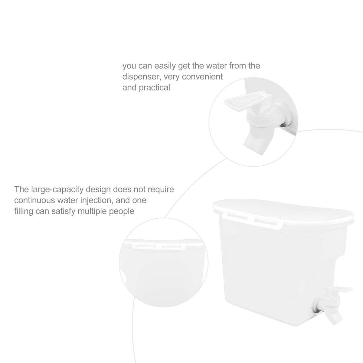 Large Capacity Water Jug with Faucet C65910