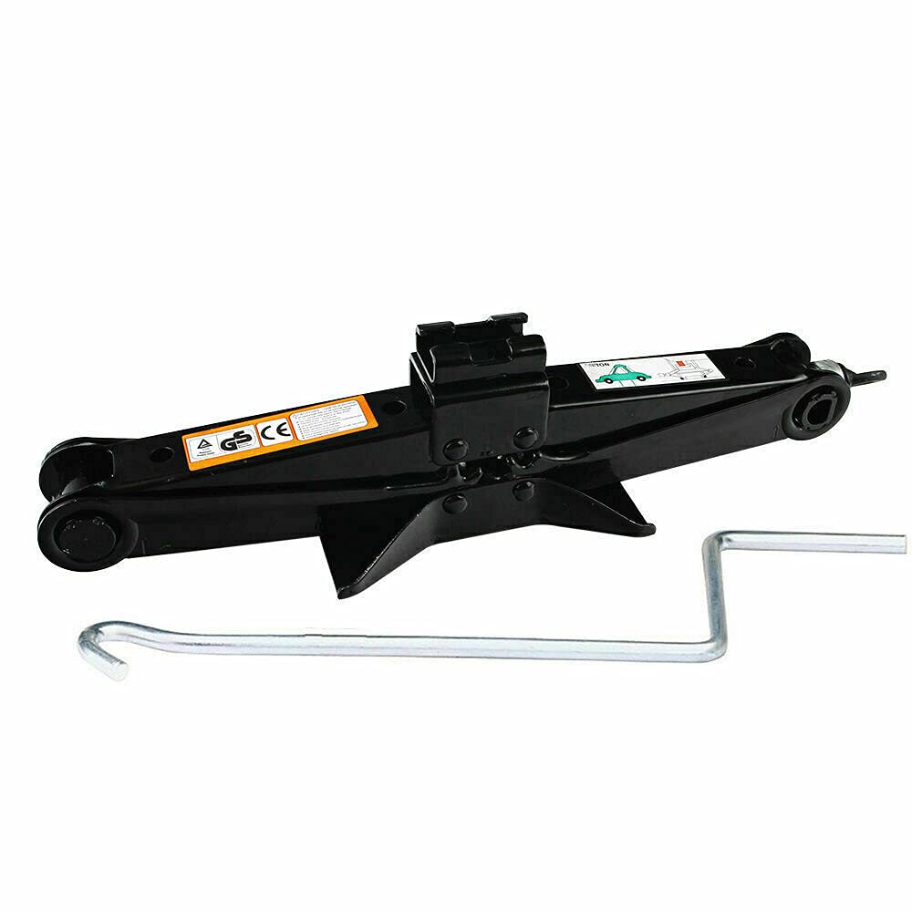 Spare Tire Lug Wrench Tool Kit & Scissor Jack 2 Ton Set Q6849
