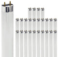24 Inch T8 Fluorescent Tube Light Bulb 17W 5000K Bright White G13 Bi-Pin Base Pack of 25 U823726