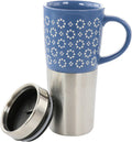 16oz Insulated Stoneware and Stainless Steel Travel Mug F80996
