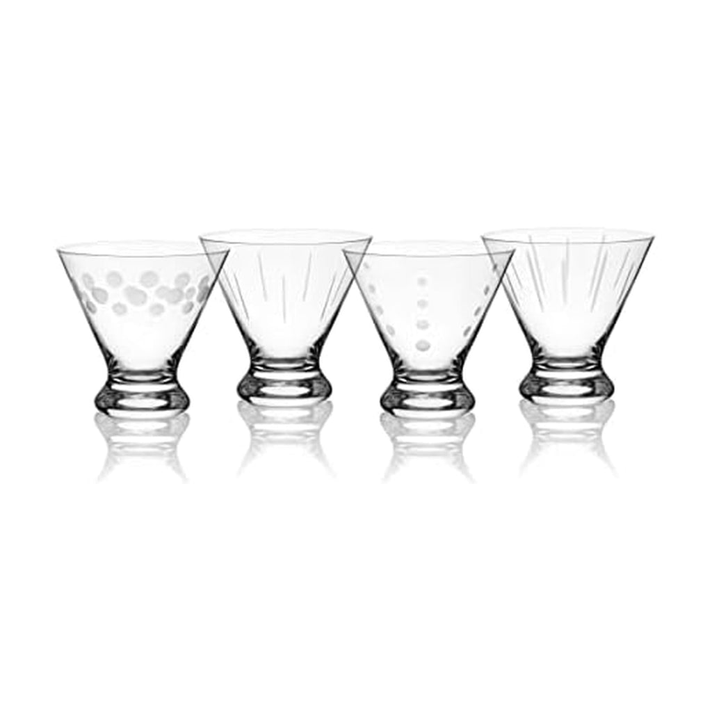 Set of 4 Stemless Martini Glass Q502