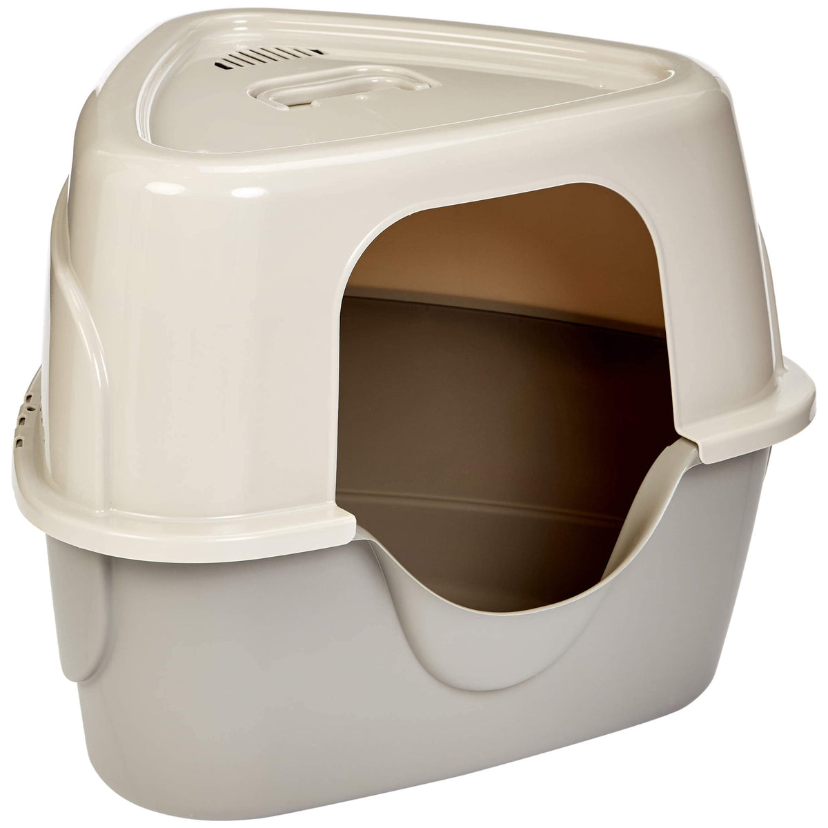 Charcoal Enclosed Cat Litter Box with Lid C837
