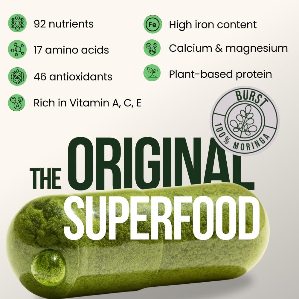 Organic Moringa Leaf Capsules 120 Ct J82108