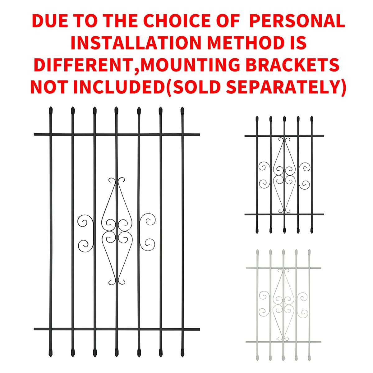 Black Window Bar Guard V640