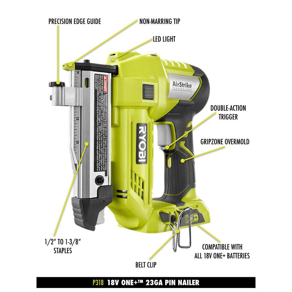 18-Volt Cordless 23-Gauge Pin Nailer T3880