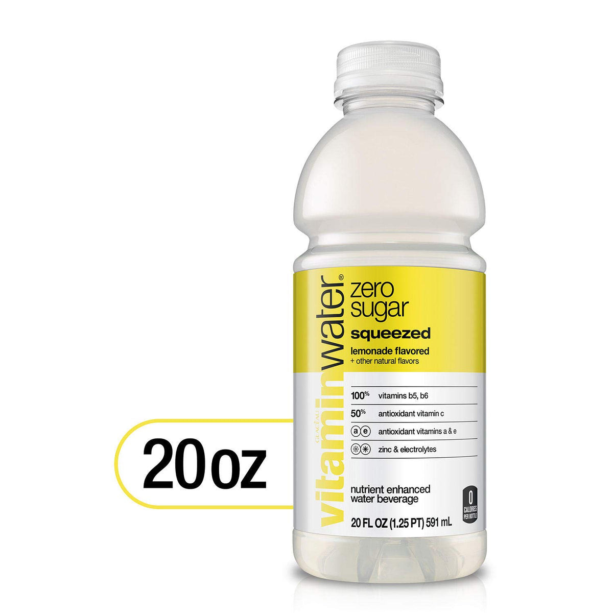 Vitaminwater Zero 20 Oz Bottle, 20 Count R4963