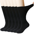 Bamboo Viscose Non-Binding Moisture Wicking Crew Socks With Seamless Toe G114