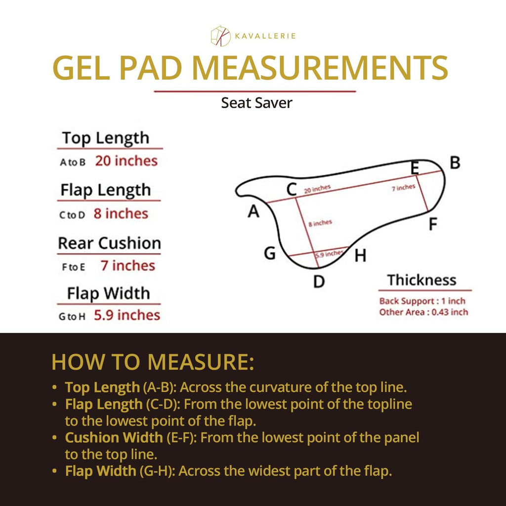 Gel English Saddle Pad T68073
