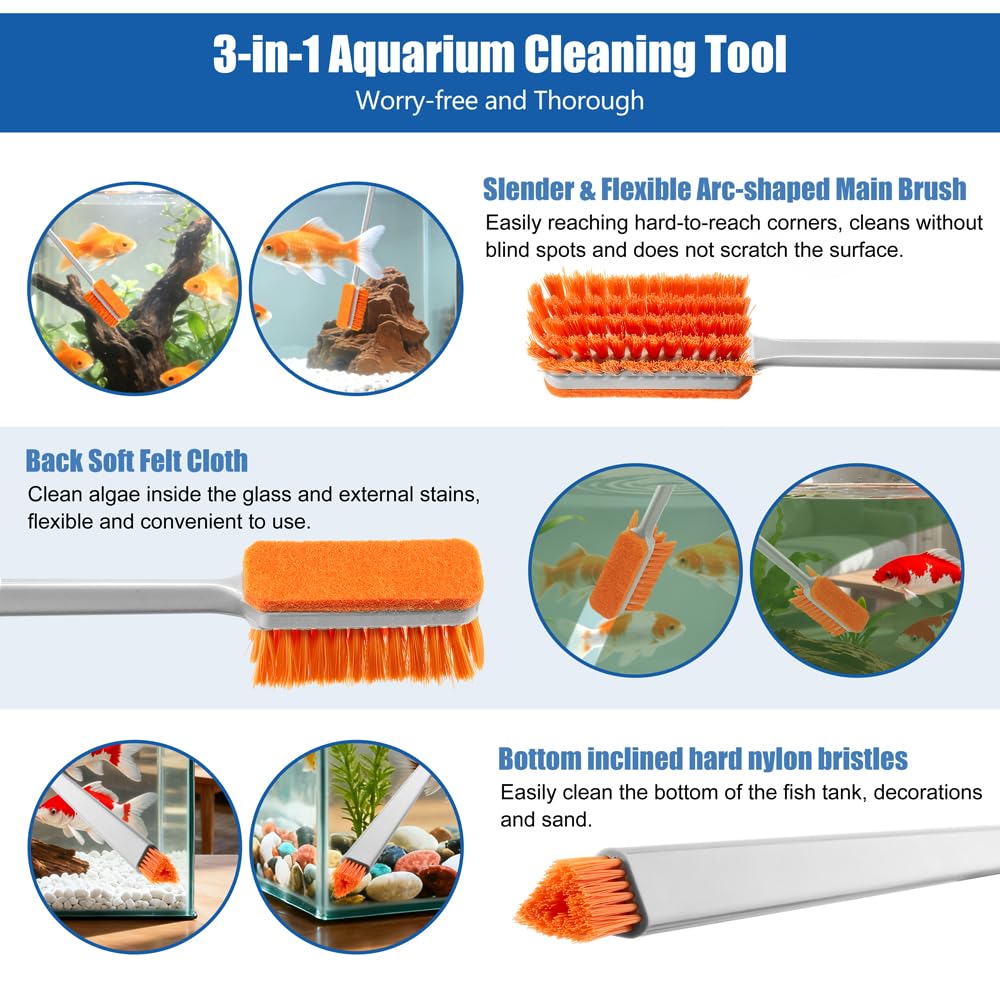 Small Glass Aquarium Algae Scraper C598