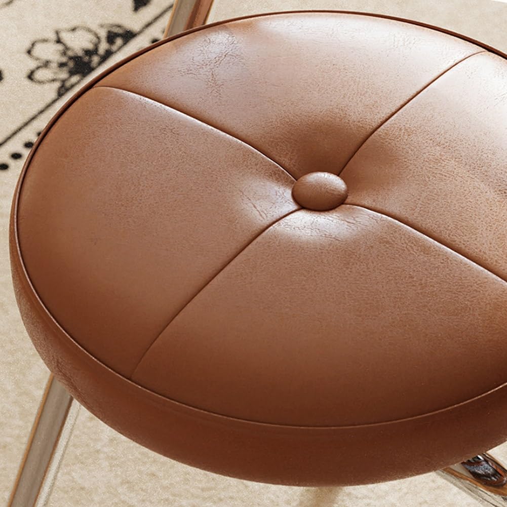 Folding Cushioned Stool with Backrest W494