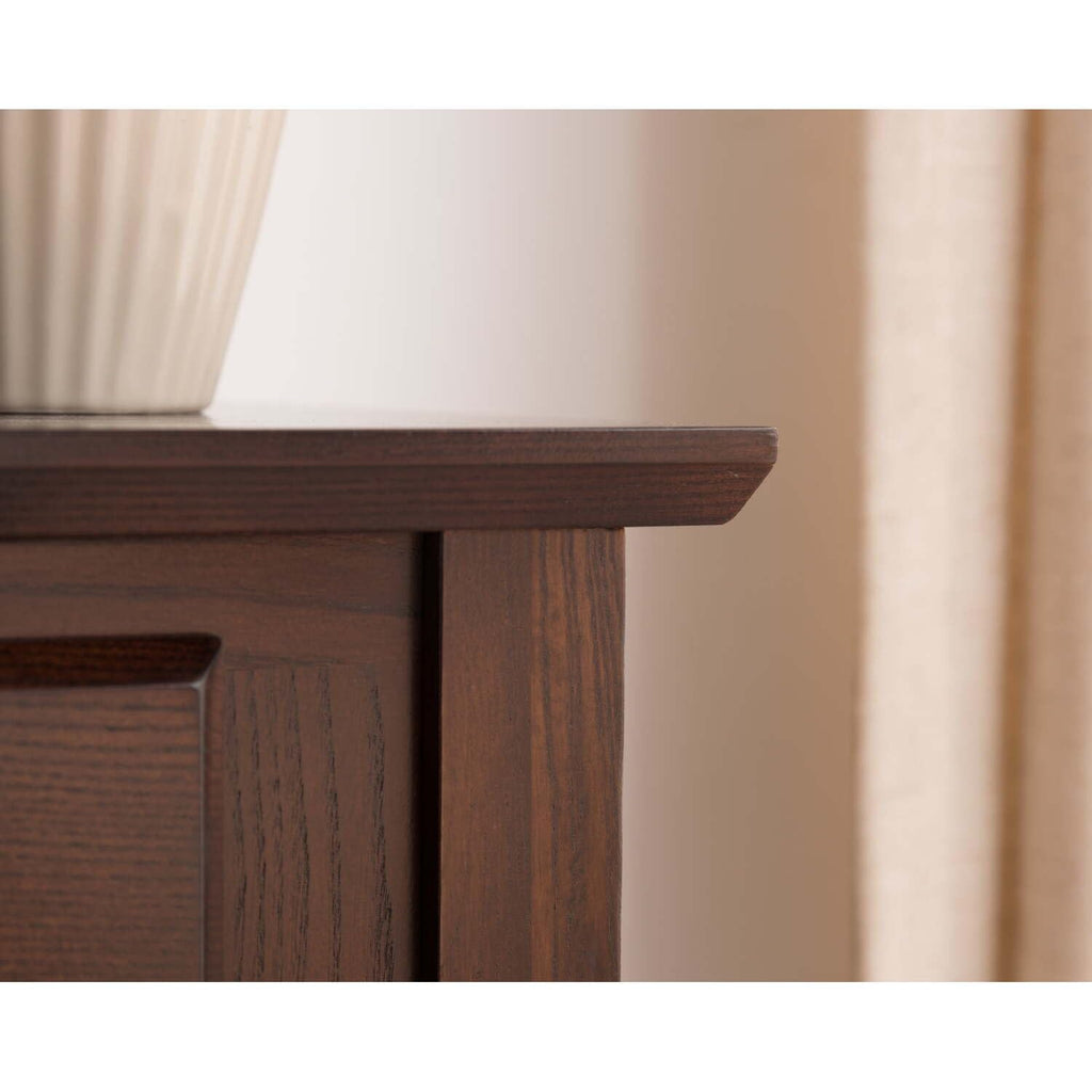 Slim Hallway Console Table with Two Drawers and Storage Shelf E977