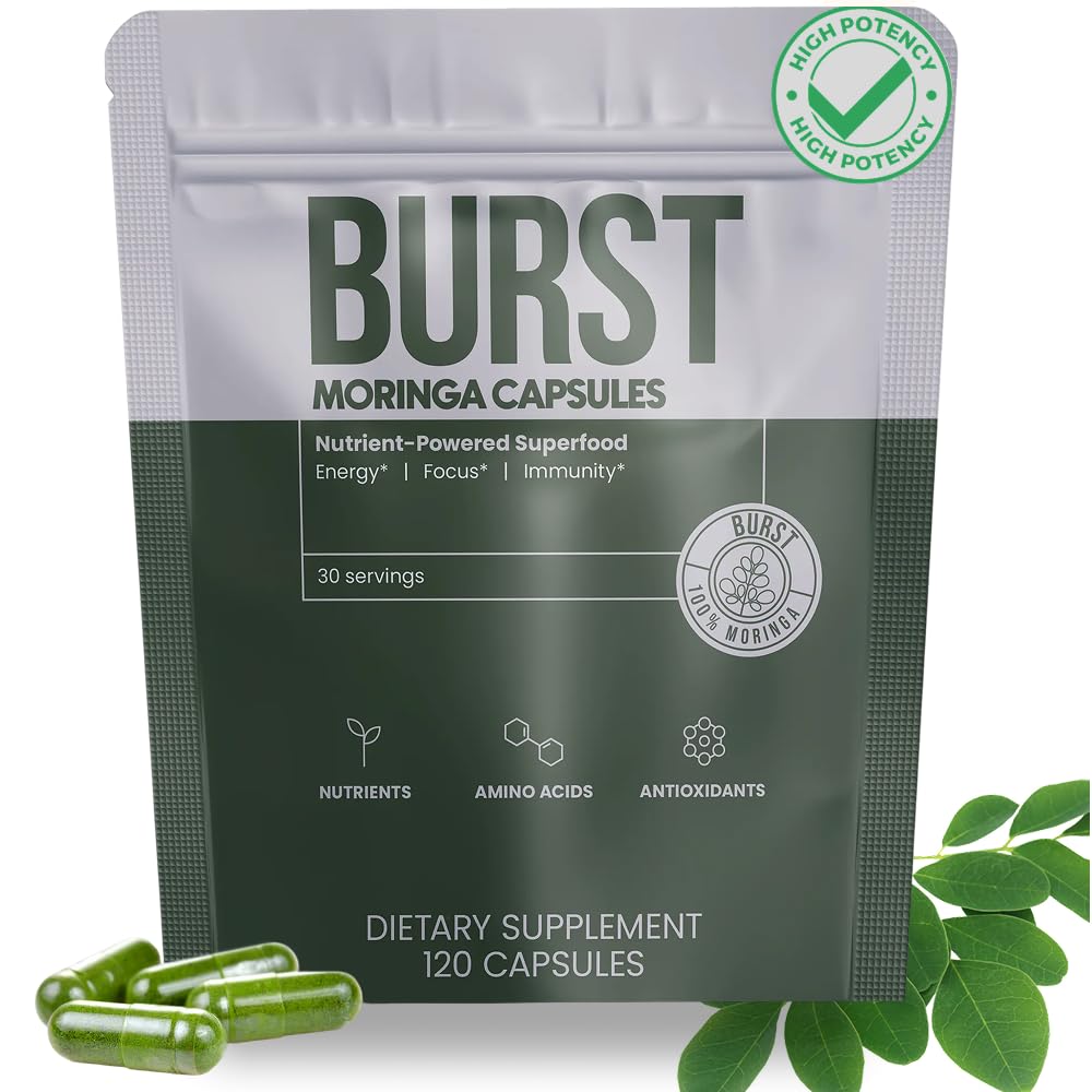 Organic Moringa Leaf Capsules 120 Ct J82108