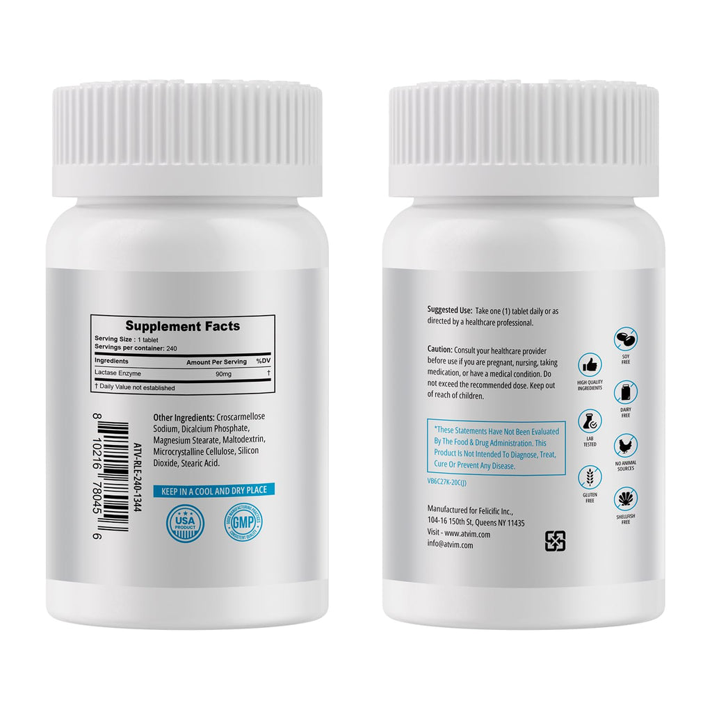 Lactase Enzyme 240 Tablets Q44204
