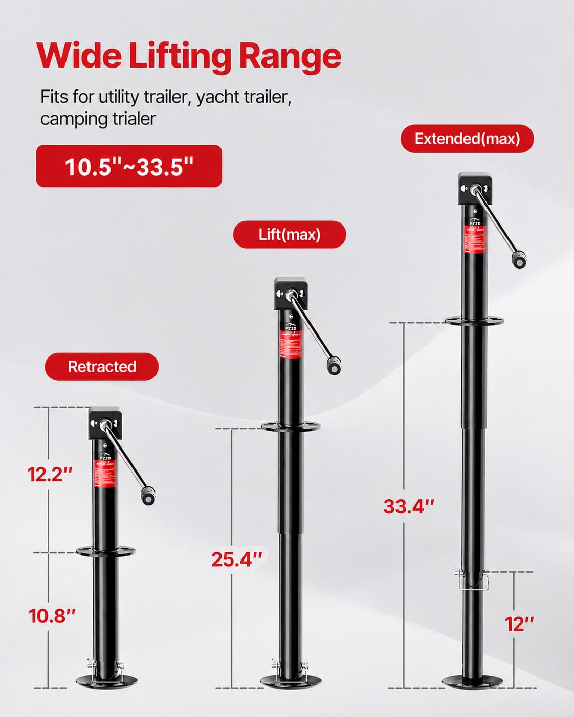 5000 lbs A-Frame Trailer Jack Z87972