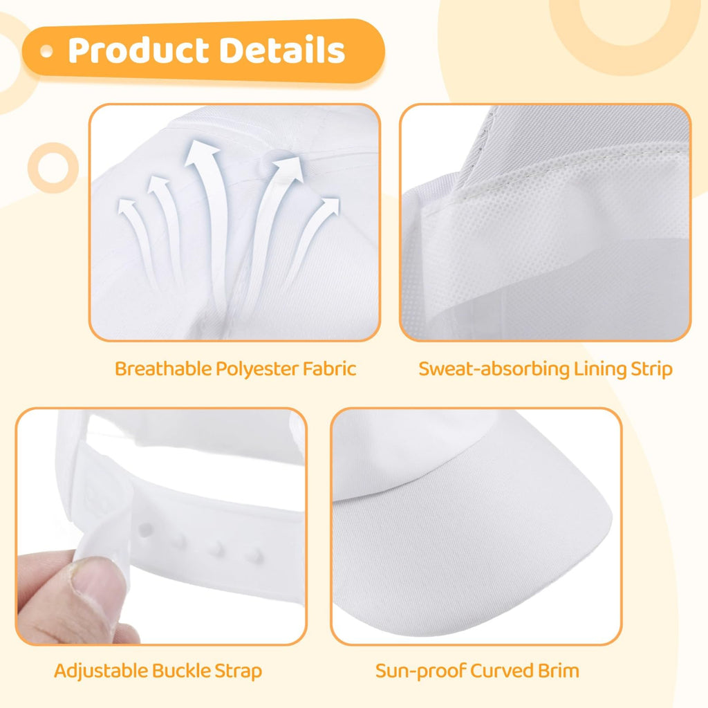 Polyester Adjustable Blank Baseball Caps R269265
