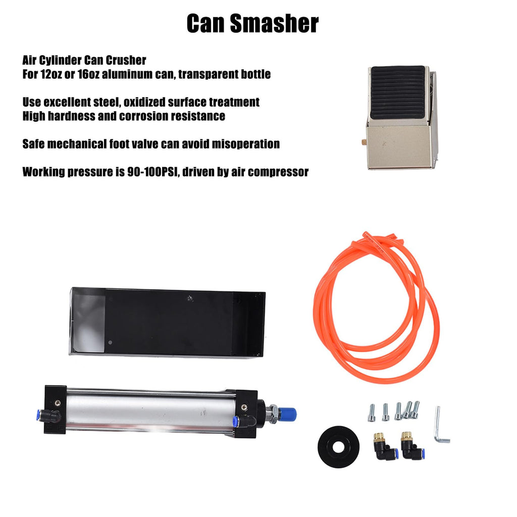 Pneumatic Can Crusher for 12 & 16oz Cans L726