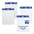 White Lined Sticky Easel Pad 25 x 30 Inches 30 Sheets 4 Pads I66658