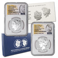 Set of 2 American Silver Morgan and Peace Dollar K3020
