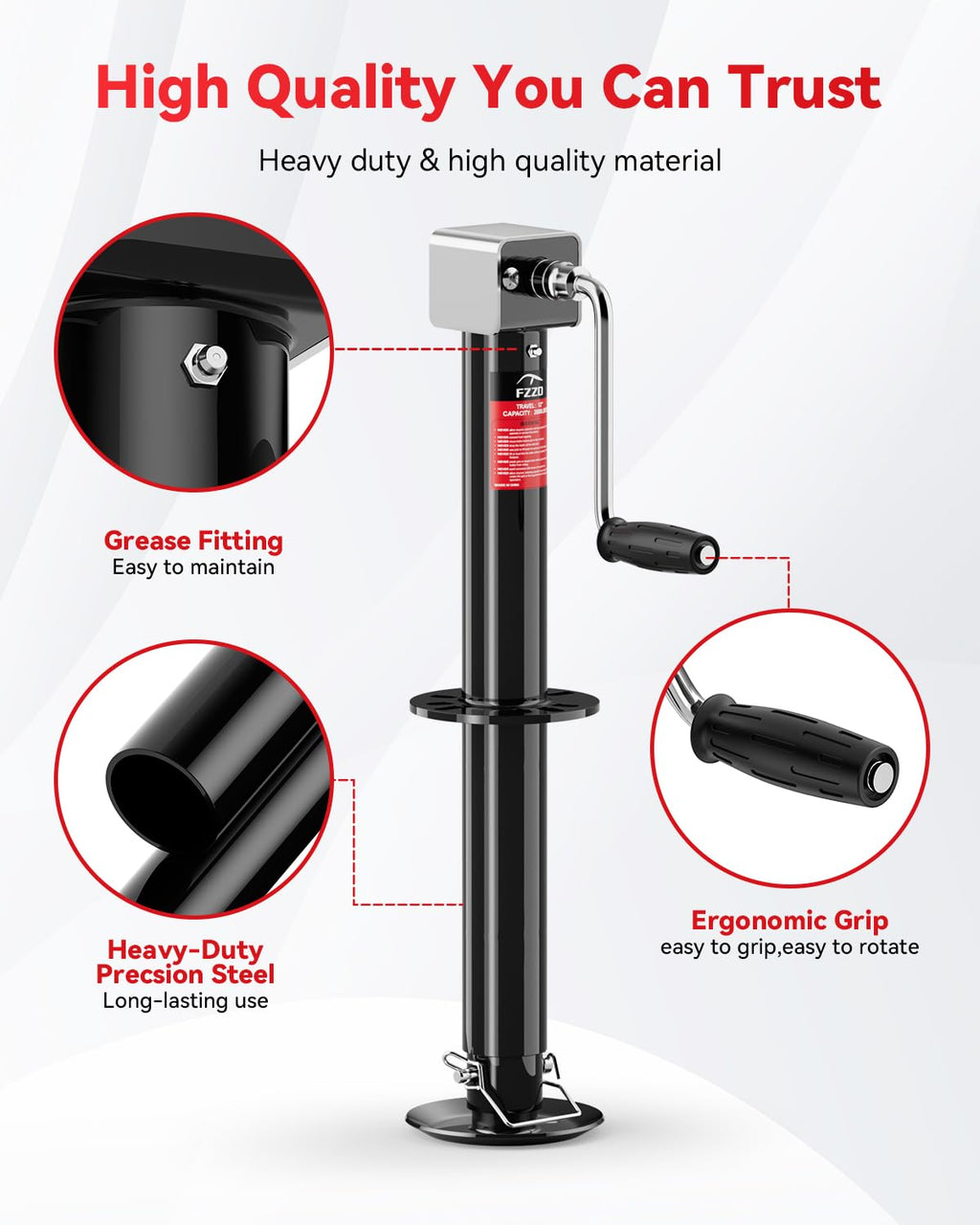 5000 lbs A-Frame Trailer Jack Z87972