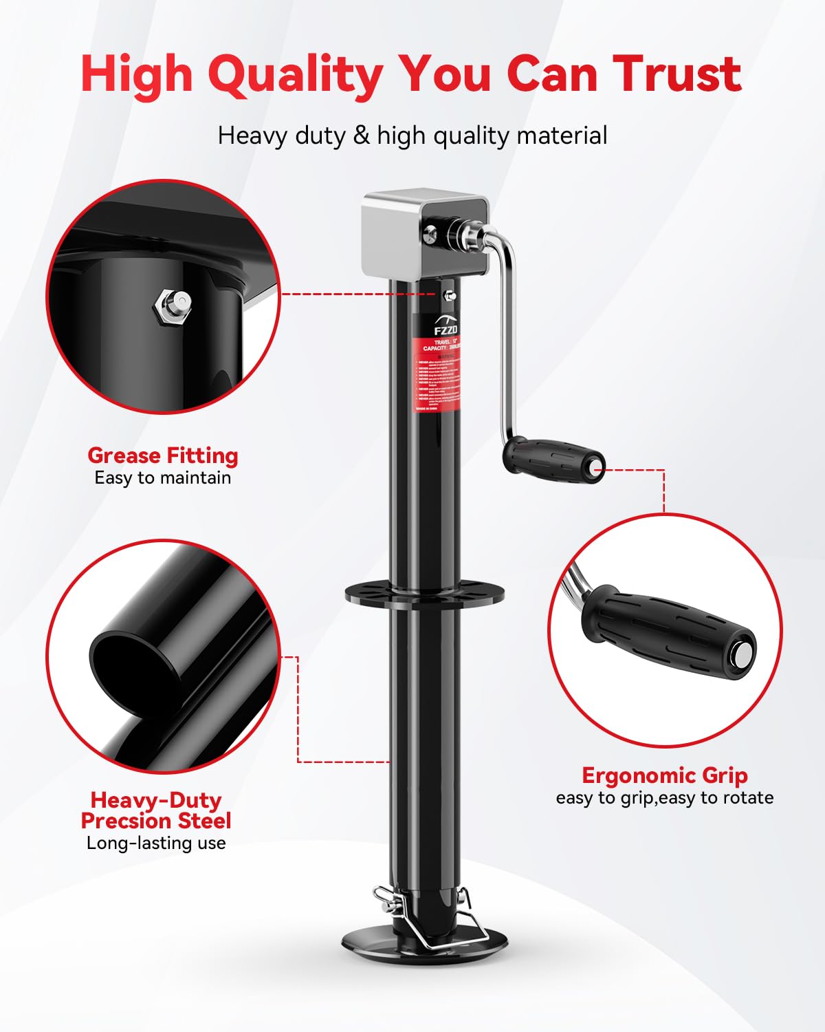5000 lbs A-Frame Trailer Jack Z87972