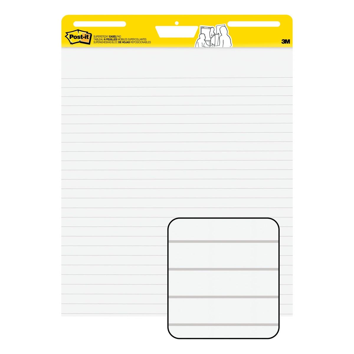 Lined Easel Pad, 25 in x 30 in, 30 Sheets X712