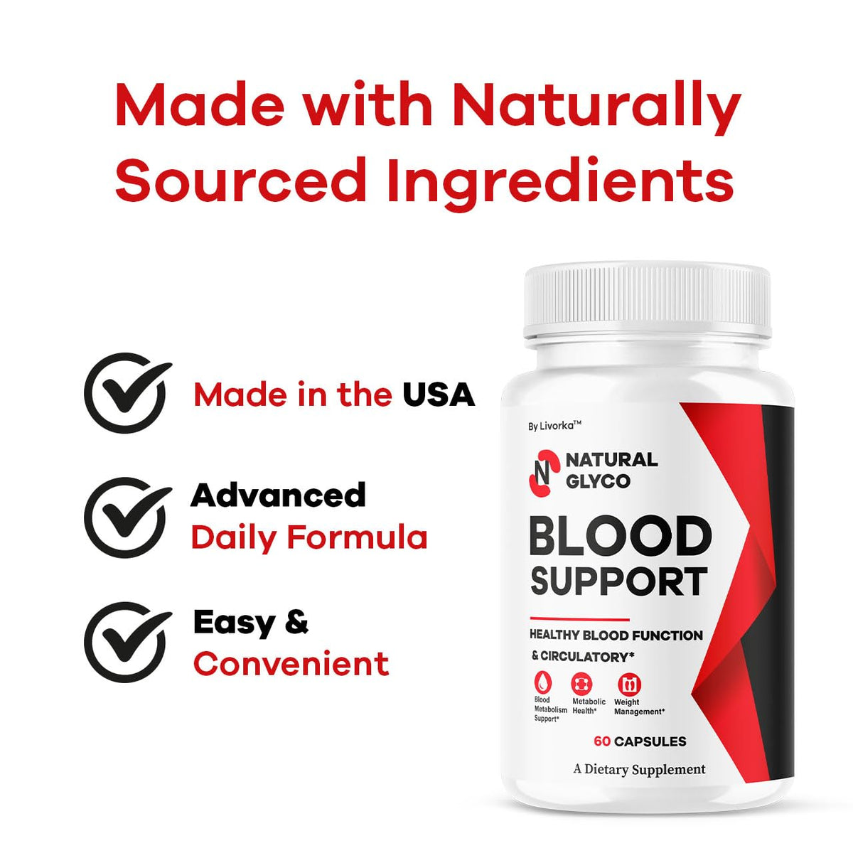 Natural Glycogen Supplement Capsules 180 Capsules O849