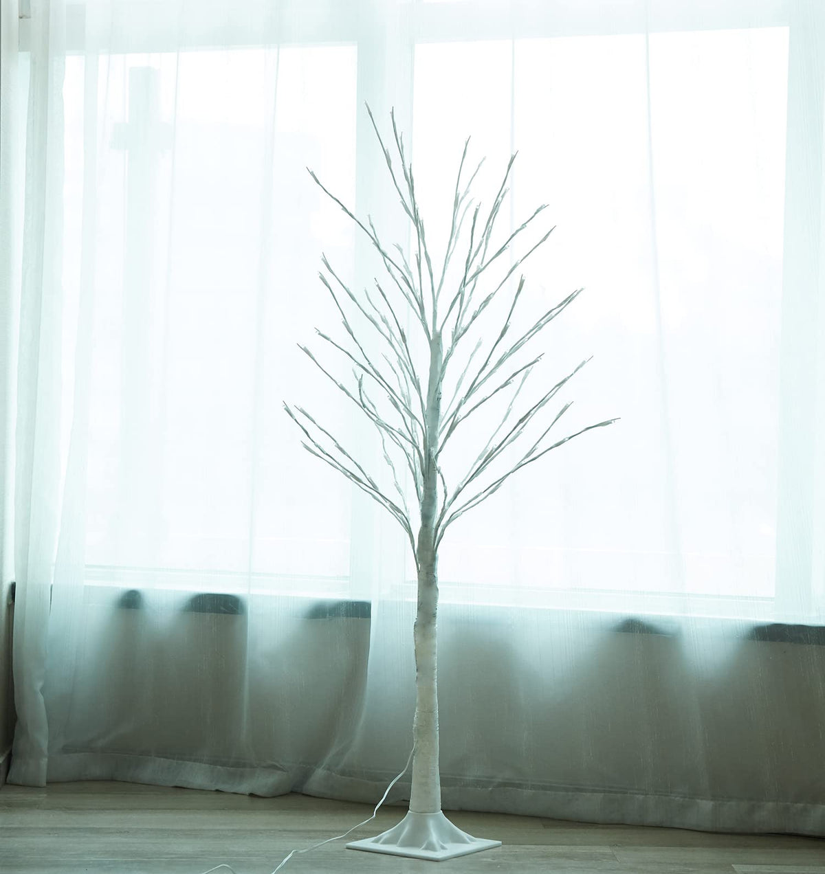 Lighted Birch Tree 4 Feet 160L LED Warm White H531946