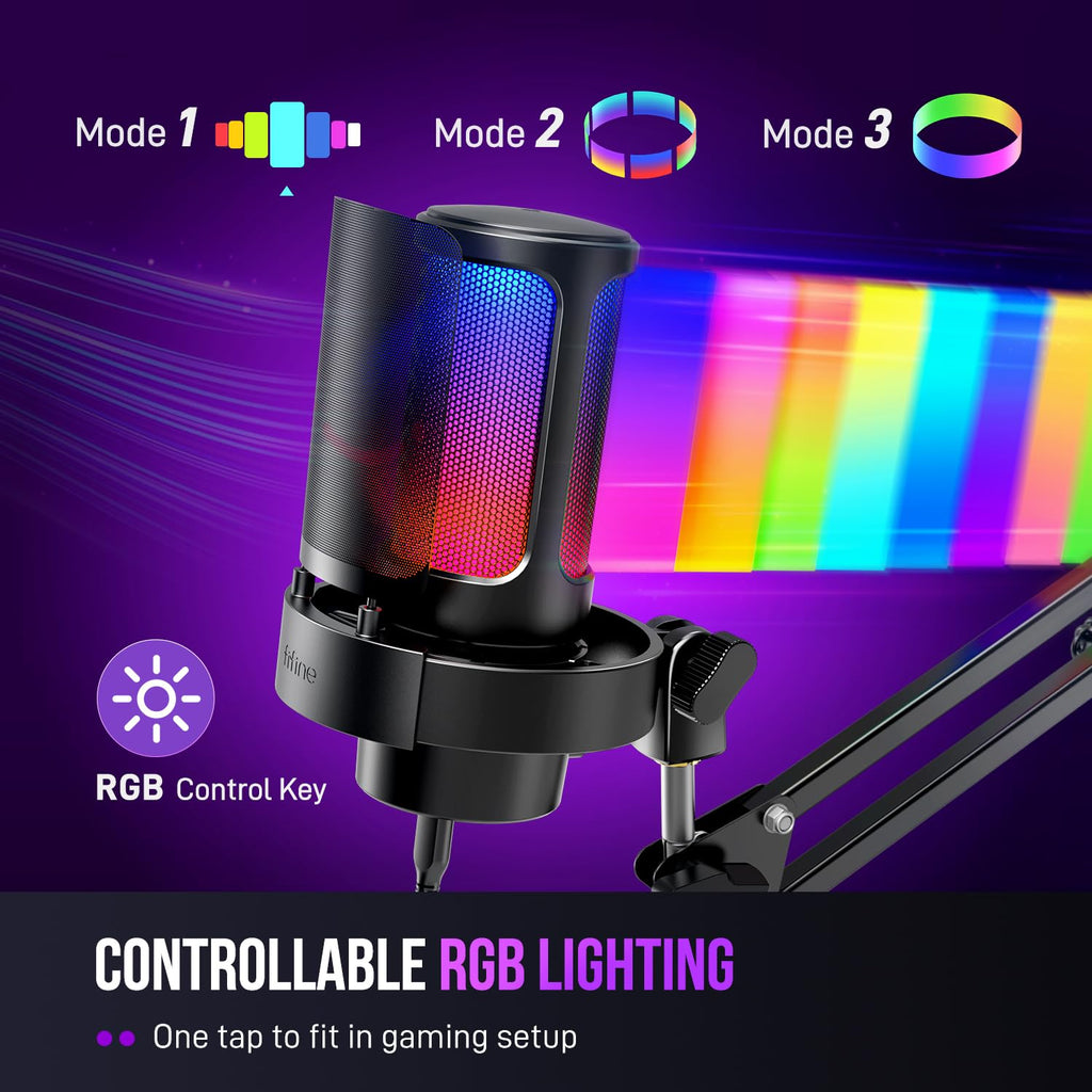 USB Gaming Microphone with Boom Arm M642847