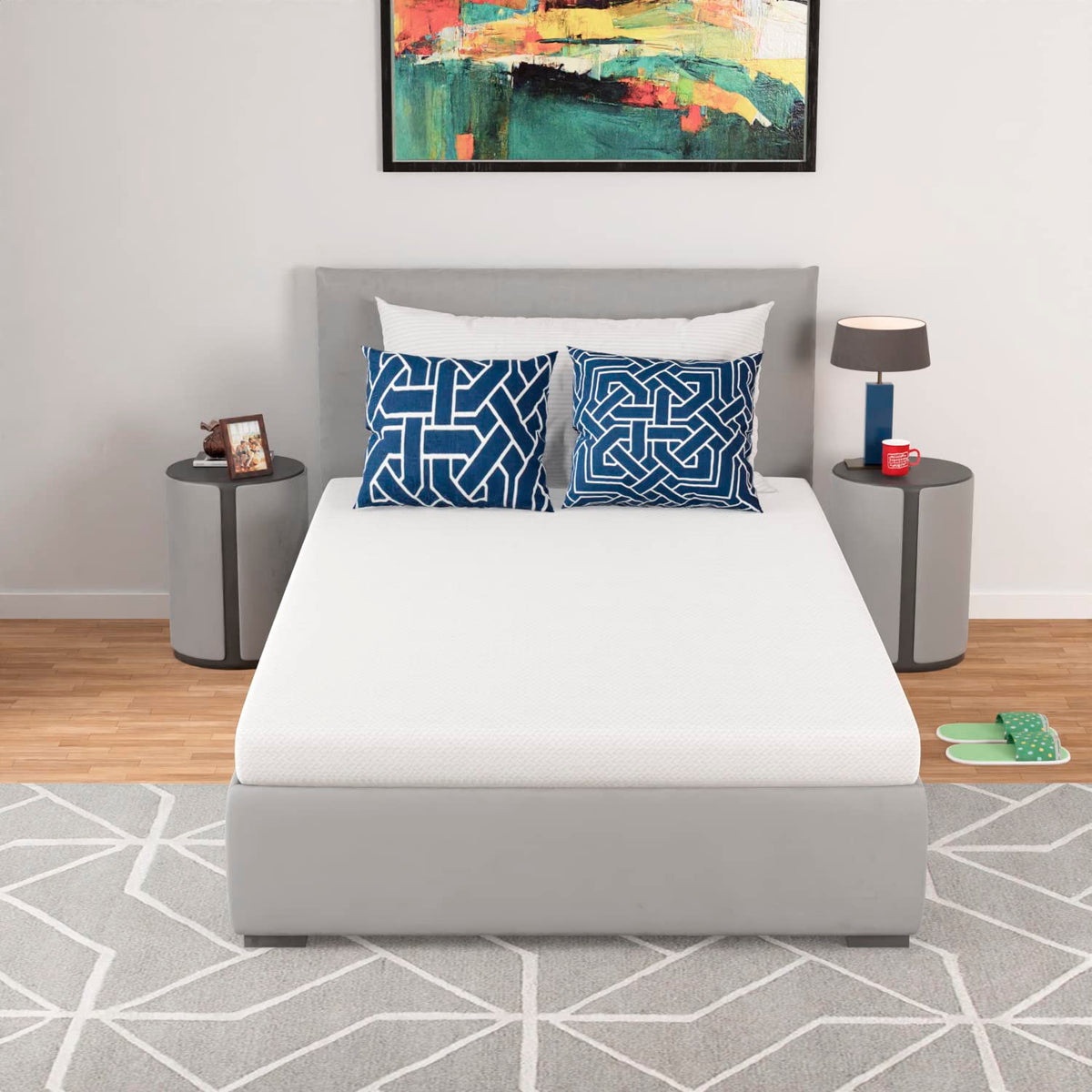 5 Inch Twin Mattress Green Tea Gel Memory Foam L475982