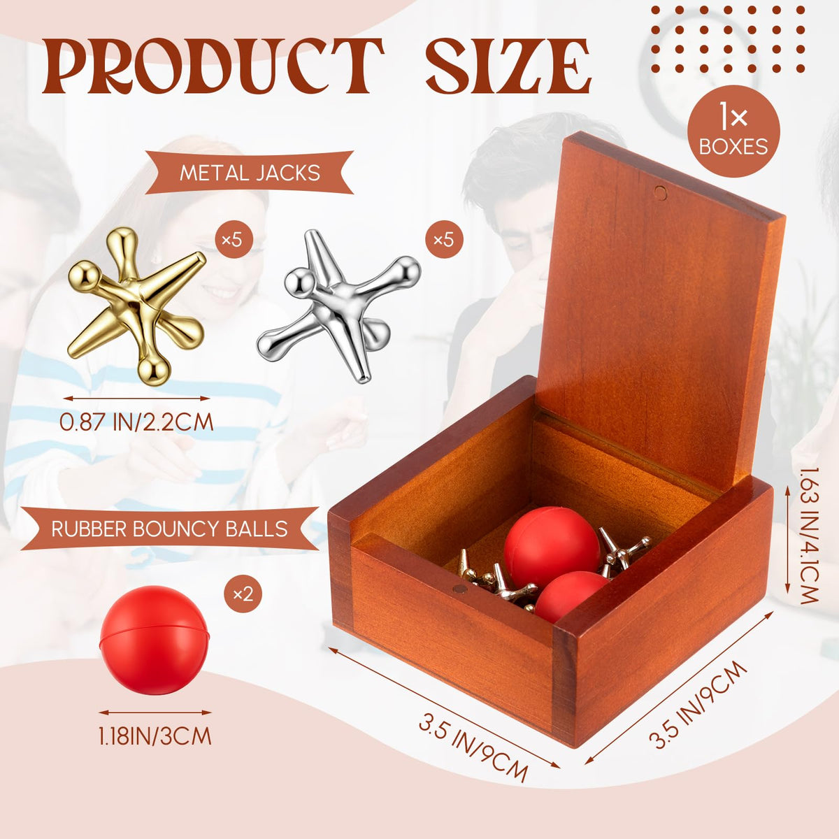 Metal Jacks Game with Balls A662427