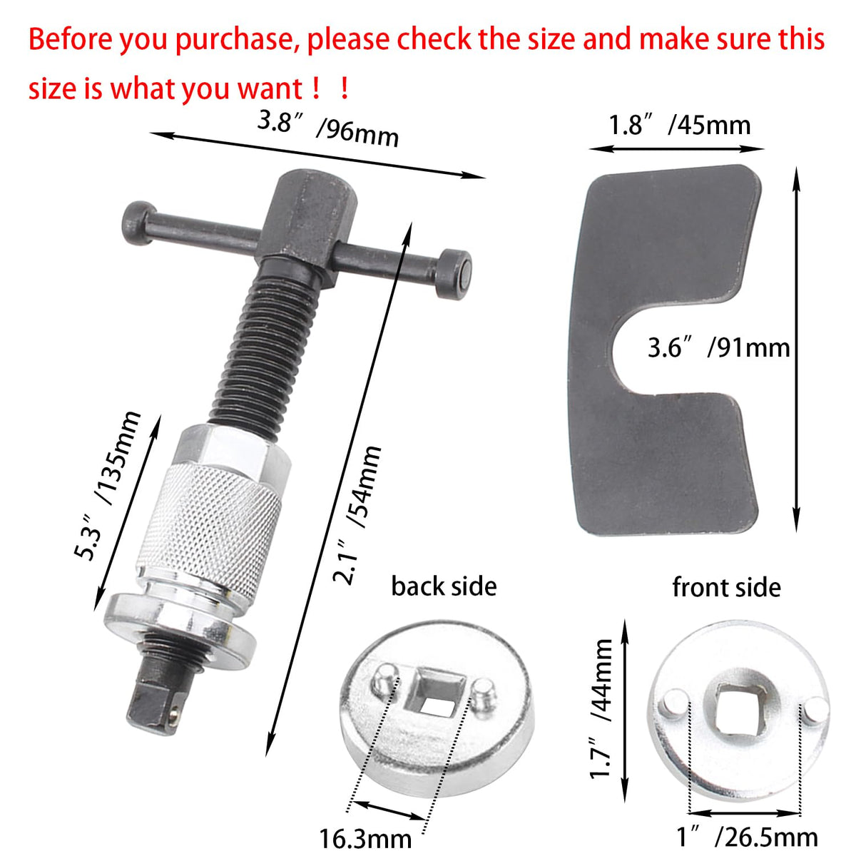 Disc Brake Piston Caliper Tool R132278