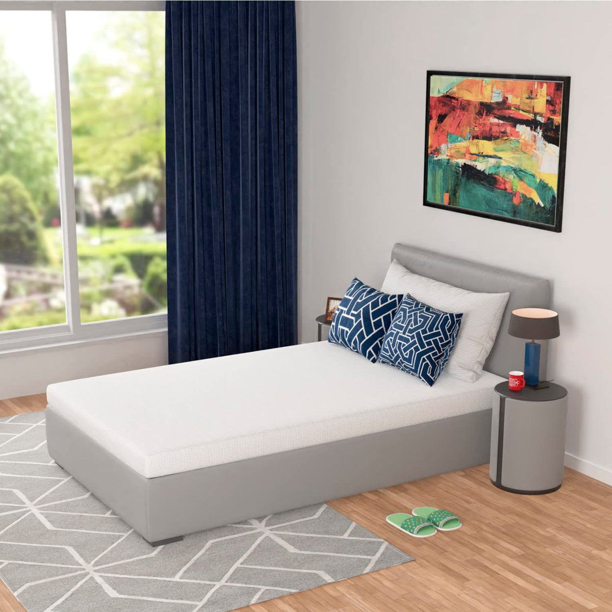 5 Inch Twin Mattress Green Tea Gel Memory Foam L475982