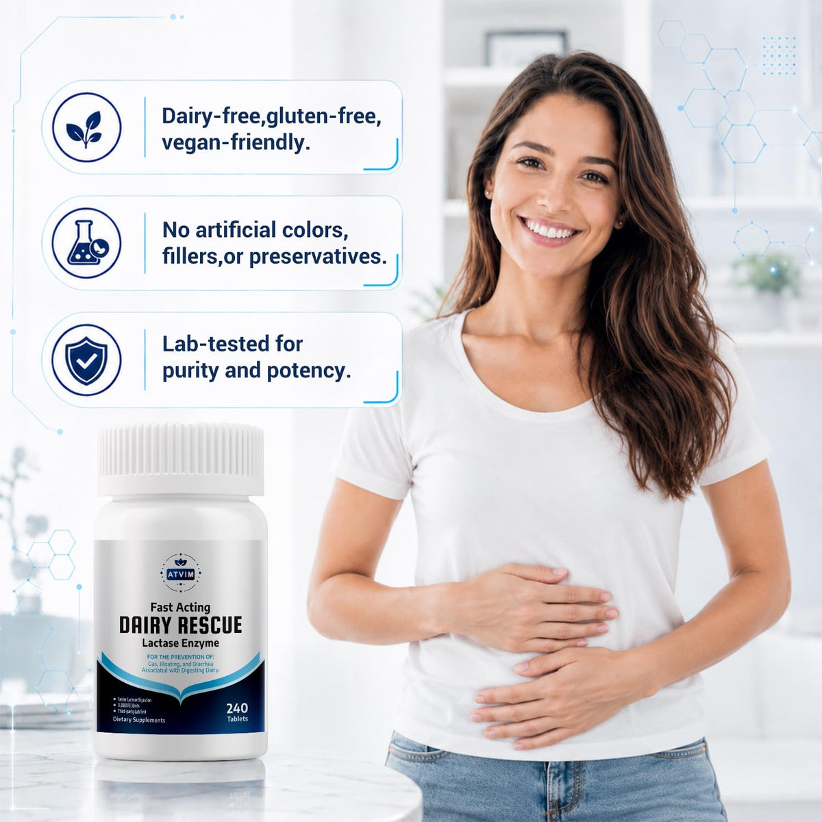 Lactase Enzyme 240 Tablets Q44204