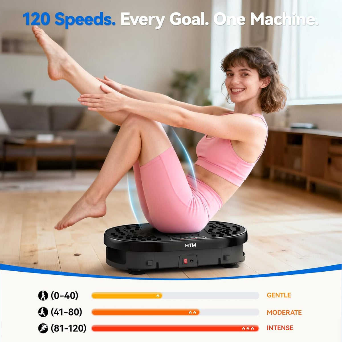 Vibration Plate Exercise Machine with Remote Control O766