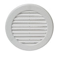 4" White Plastic Round Vent Cover with Mesh S544660