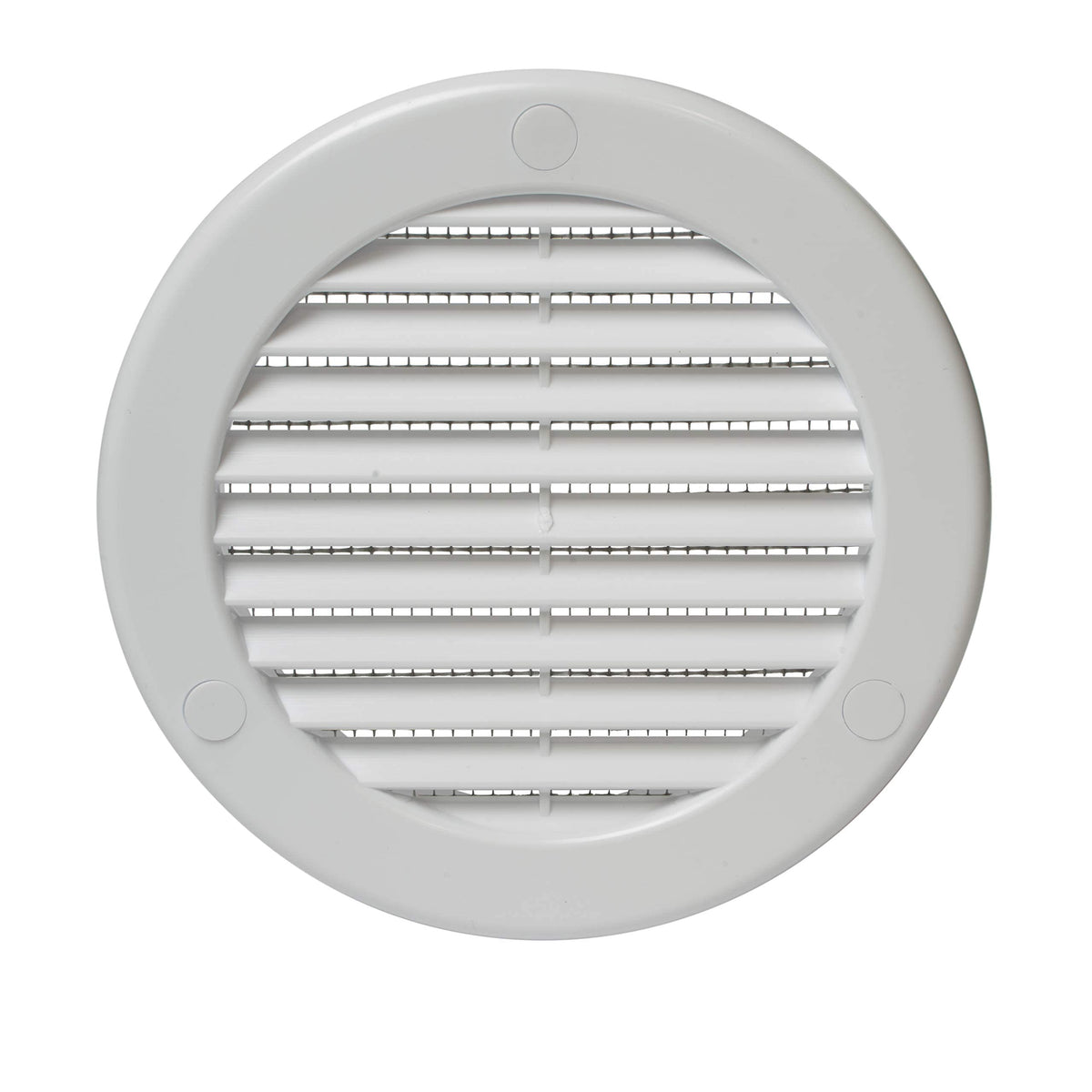 4" White Plastic Round Vent Cover with Mesh S544660