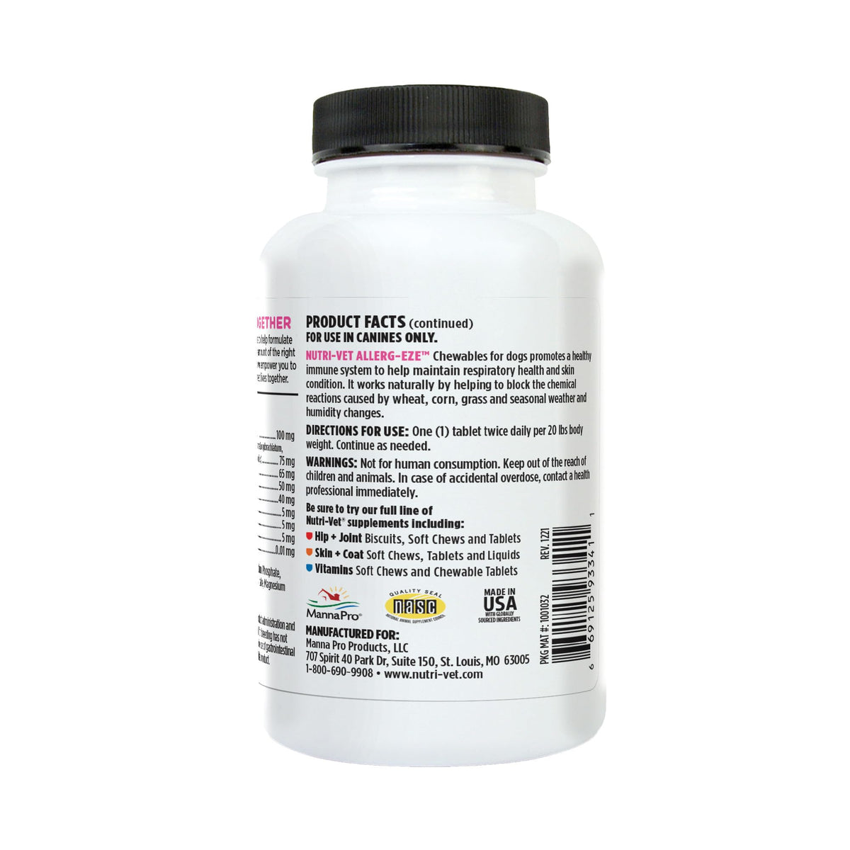 Dog Allergy Supplement 60 Count D191