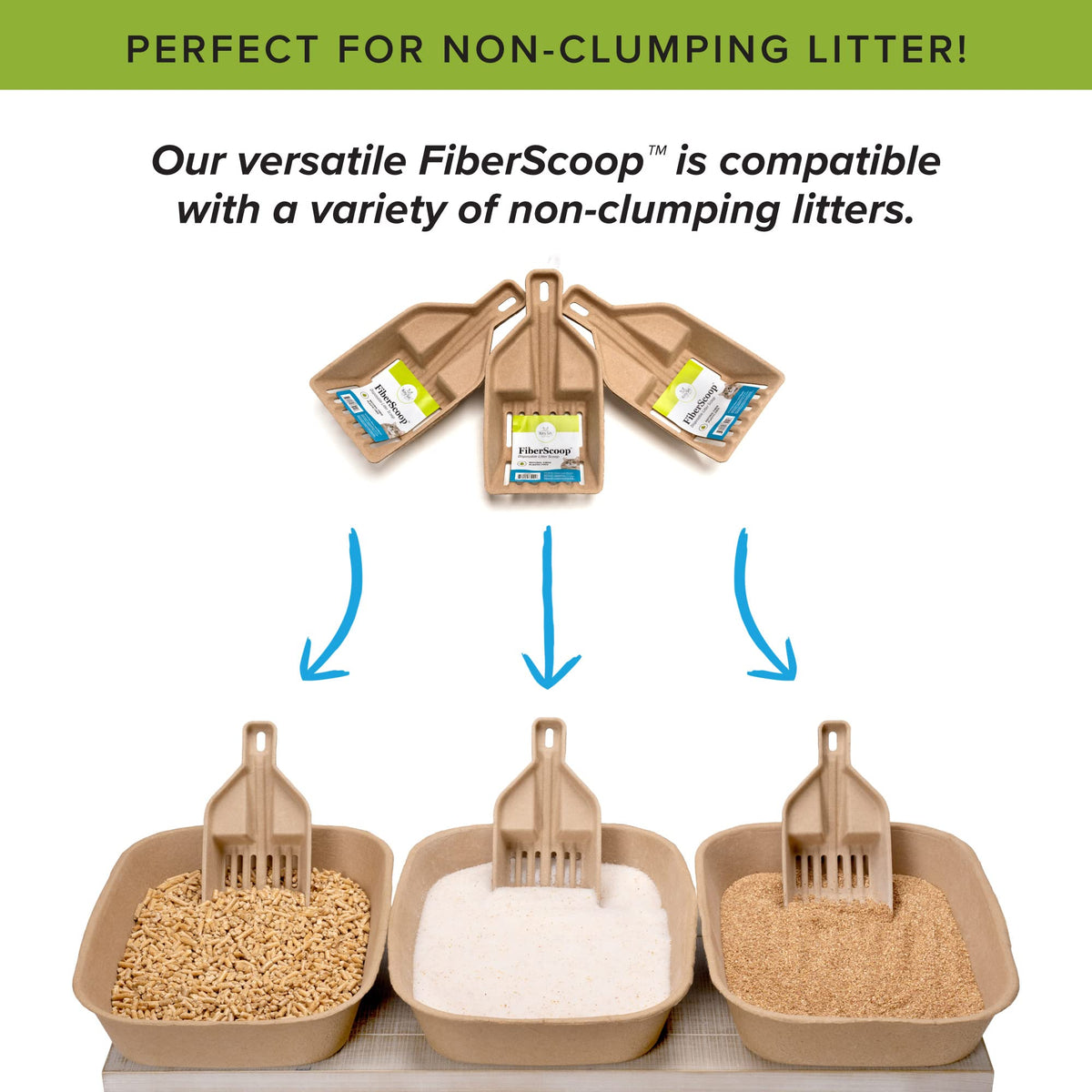 Large Disposable Cat Litter Box + Disposable Litter Scooper F8236
