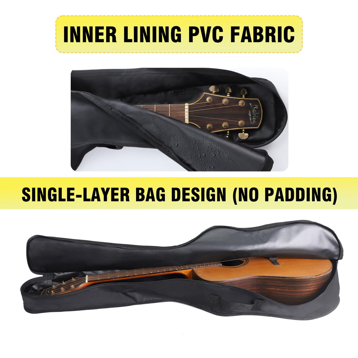 Acoustic Guitar Dust Cover Bag 600D Waterproof Foldable J169222
