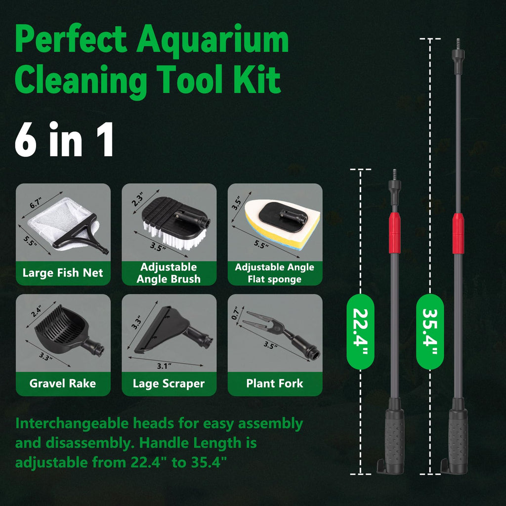6 in 1 Fish Tank Cleaning Kit H886