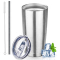 20 oz Stainless Steel Insulated Tumbler with Lids and Straws B199