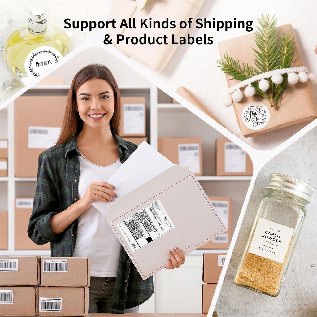 Bluetooth Thermal Shipping Label Printer, 4X6 Inkless Wireless Label Printer N953296