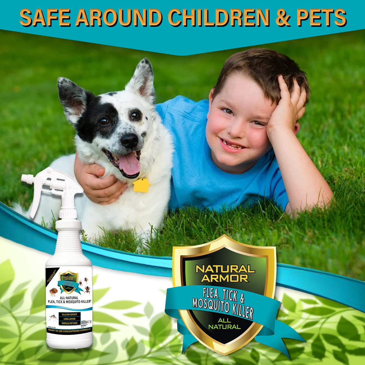 All-Natural Flea, Tick & Mosquito Killer 128 Oz O3643