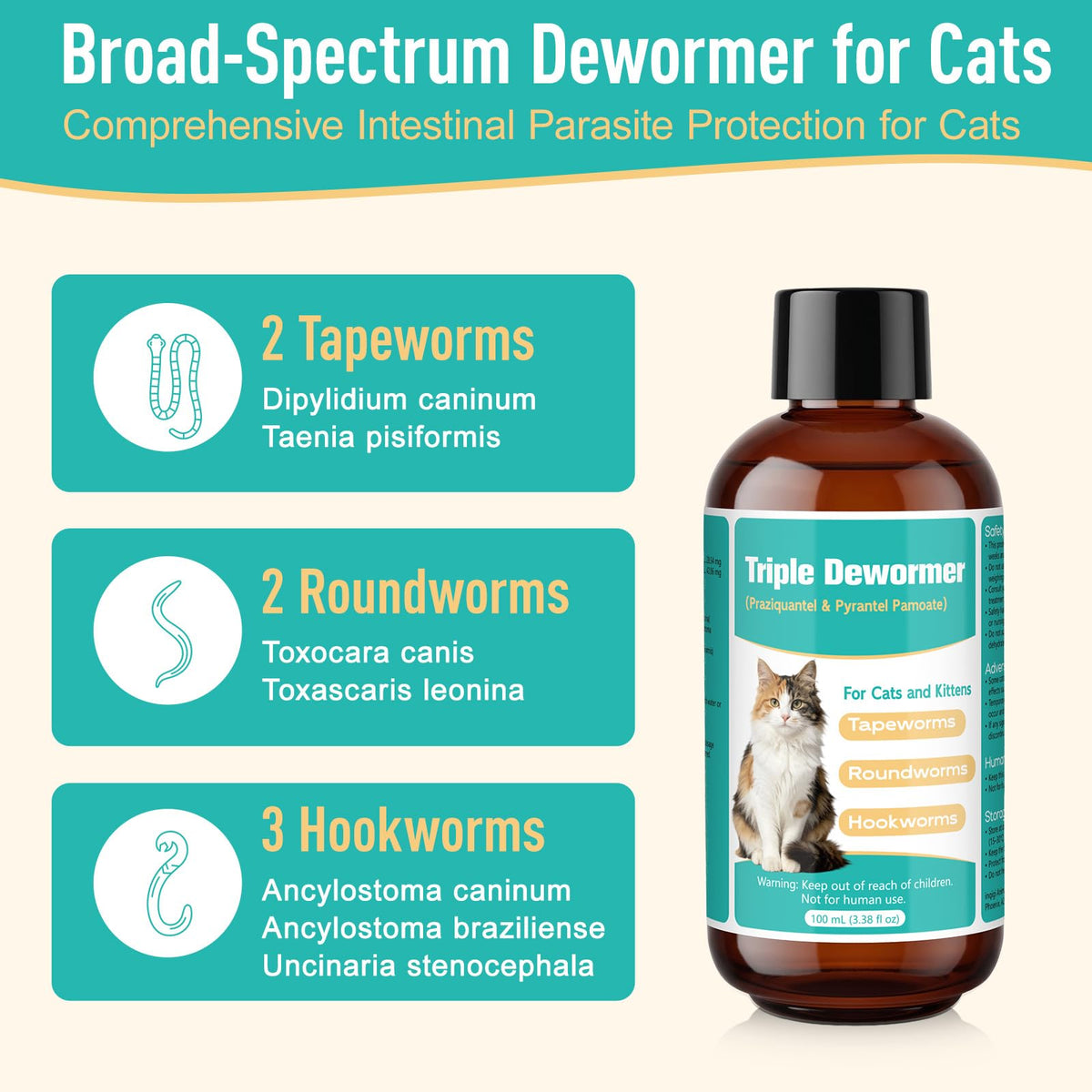 Cat Dewormer Liquid T9803