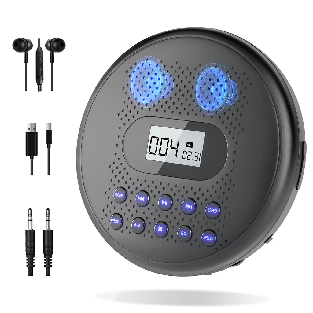 Portable CD Player with Dual Stereo Speakers L883