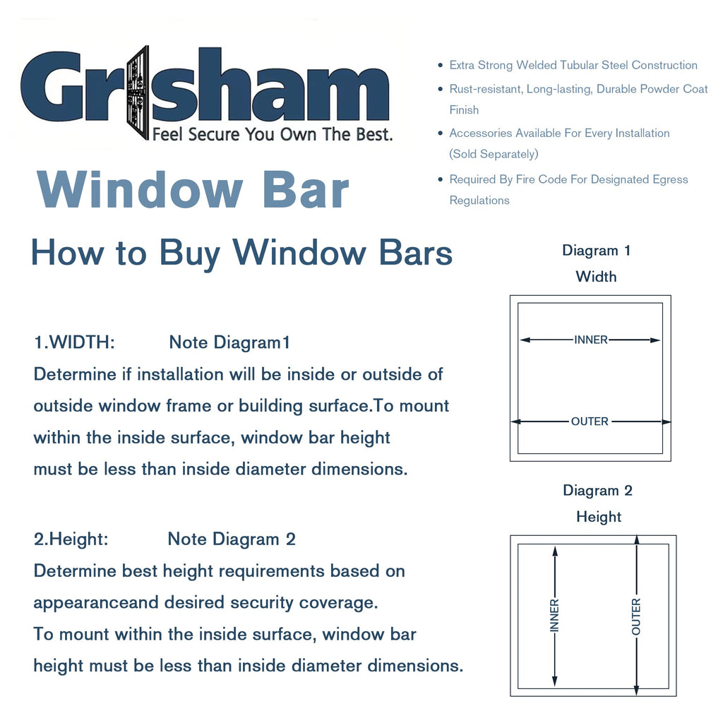 Black Window Bar Guard V640