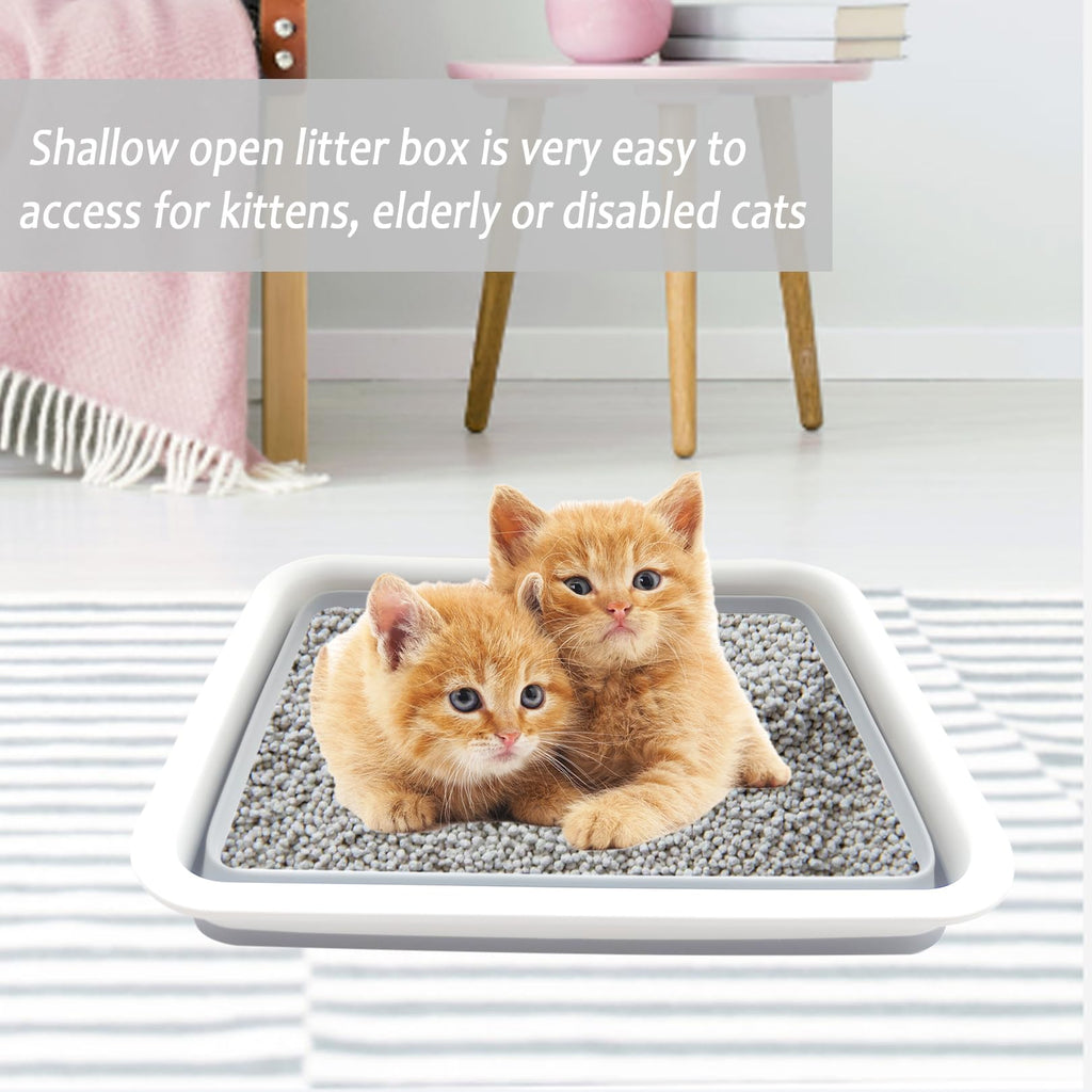 Collapsible Low Entry Small Cat Litter Box S4164